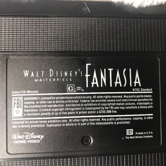 Walt Disney's Masterpiece: Fantasia VHS 1991 RARE Collectible #1132 Limited - Picture 5 of 10